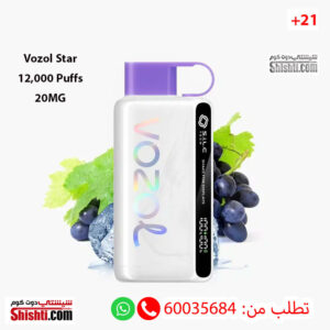 Vozol Star Grape Mint 12000 Puffs 20MG