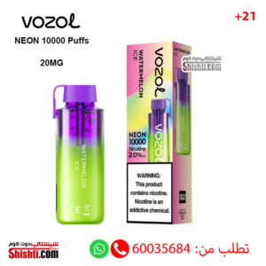 Vozol Neon Watermelon Ice 10000 Puffs 20MG